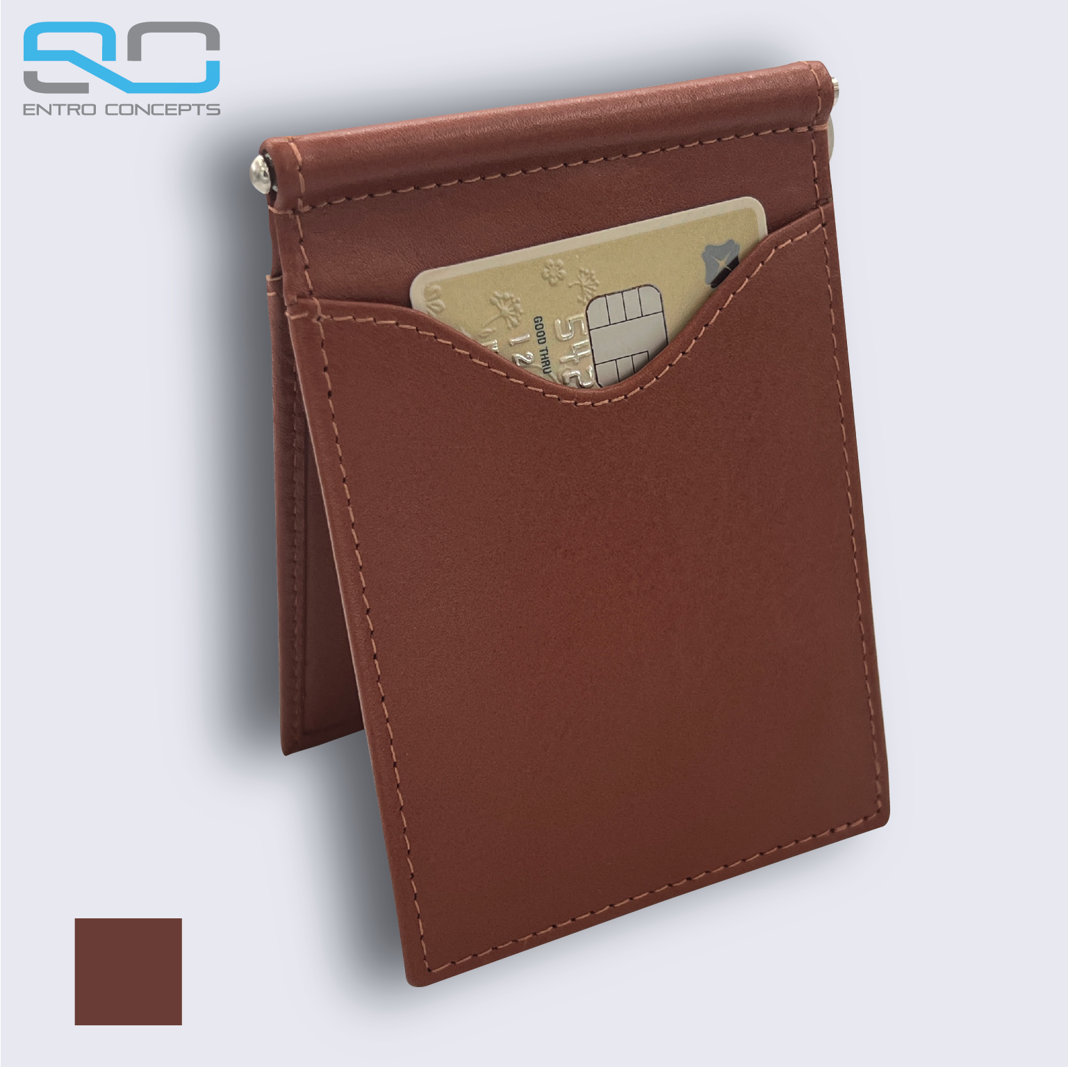 Eco FriendlyVeg Tan (RFID) LIGHTBrown Wallet Leathers -02 - Image 3